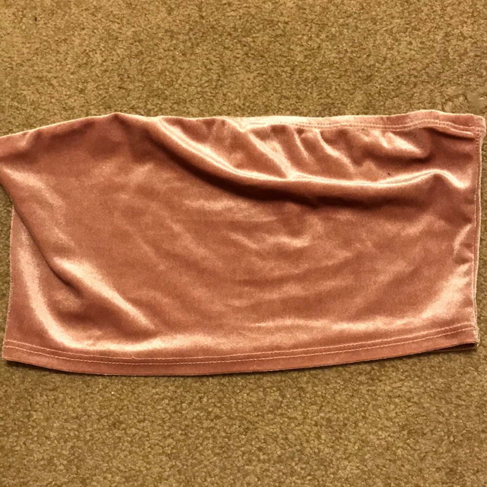 Velvet tube top